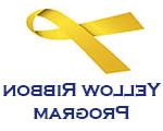 Image of a yellow criss-cross ribbon over the words 
